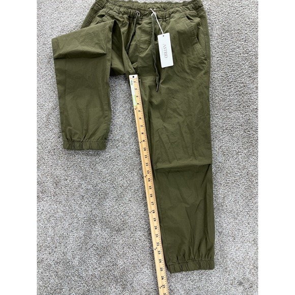 Astrid Jogger Pant Womens L Green Beachcomber Crop Quiet Luxury Resort Italy NWT - Picture 9 of 12